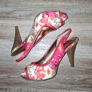 Candies 'Dorado Floral' Heels